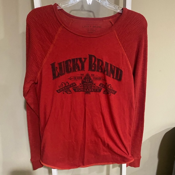Lucky Brand Tops - Lucky Brand Scarlet Crew Neck Top size womens L